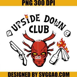 Upside Down Club PNG, Stranger Things PNG