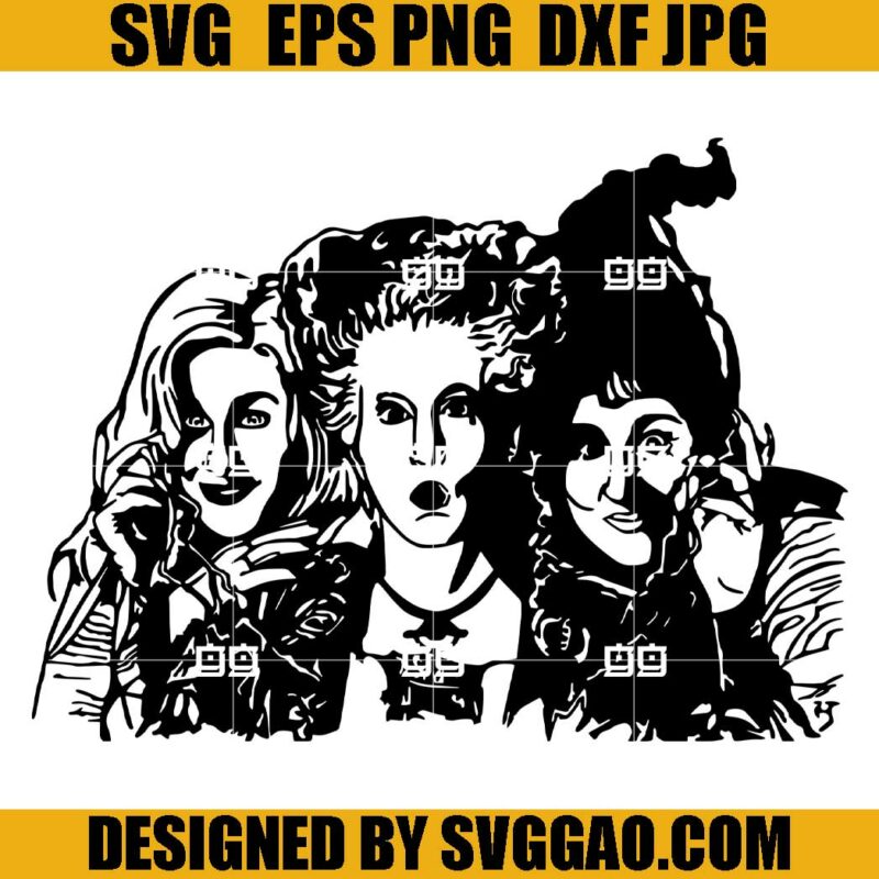 Sanderson Sisters Hocus Pocus SVG, Sanderson Sisters Halloween SVG – SVGGAO