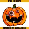Spooky Halloween PNG, Wiggly Eyes Jack O Lantern Cookie Lover PNG