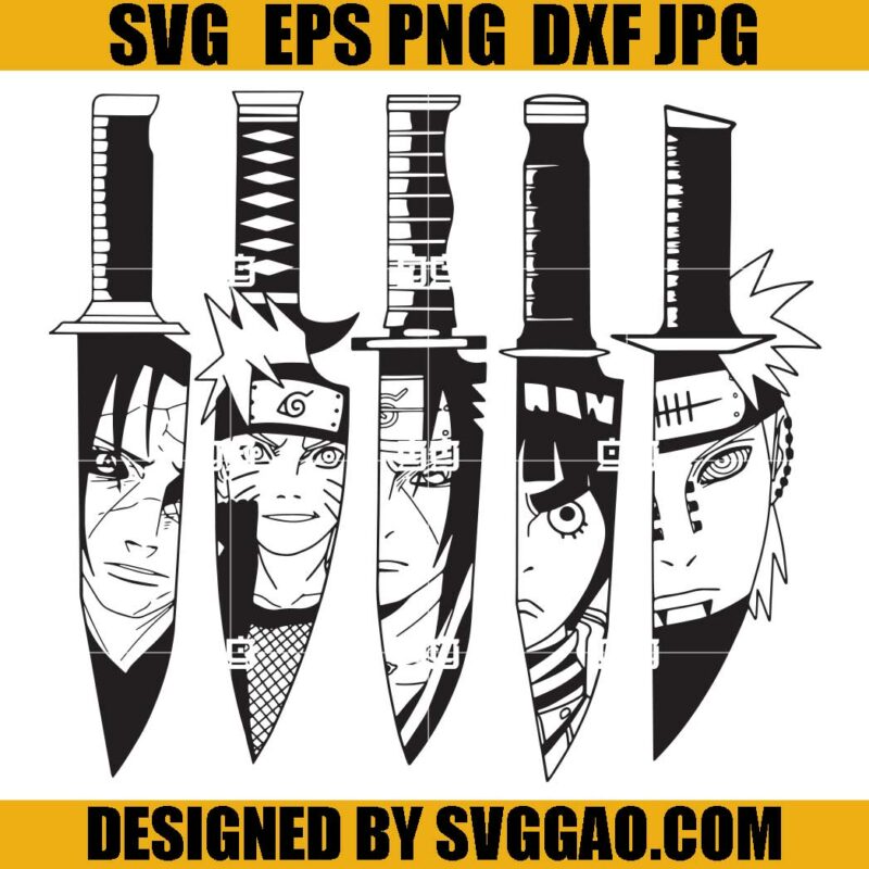 Naruto Knife SVG Bundle, Naruto SVG, Anime SVG