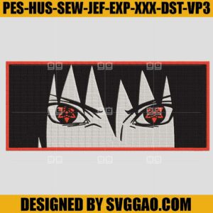 Sasuke Sharingan Embroidery Design