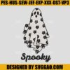 Spooky Vibes Embroidery Design, Ghost Embroidery Machine File 2 Spooky Vibes Embroidery Design Ghost Embroidery Machine File