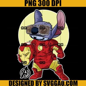 Stitch Iron Man PNG, Maverl PNG, Disney PNG