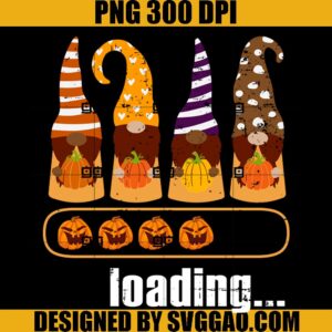 Pumpkin Season Loading PNG, Funny Gnome Fall Season PNG