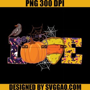 Love Pumpkin Candy Corn PNG, Pumpkin Halloween PNG