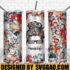 Nurse Life Tumbler Wrap PNG Messy Bun Nurse 20oz Skinny Tumbler Designs Sublimation Designs PNG