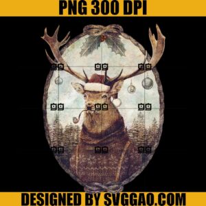 Thinking Wild Christmas PNG, Deer Christmas PNG