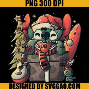 Stich Cute PNG, Funny Christmas Experiment PNG