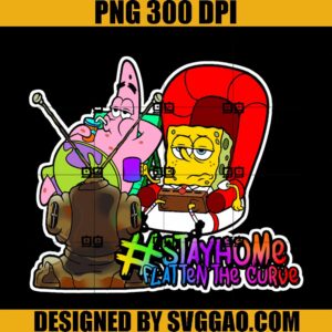 StayHome Spongebob PNG, Bob & Patrick PNG