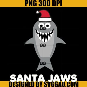 Santa Jaws PNG, Shark Santa PNG