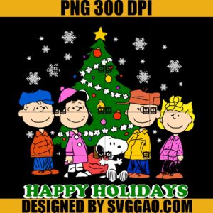 Happy Holidays PNG, Snoopy Christmas PNG
