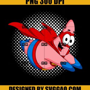Super Patrick PNG, Cartoon Patrick PNG