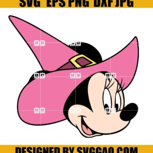 Minnie Witch Hat SVG, Happy Halloween SVG, Disney SVG