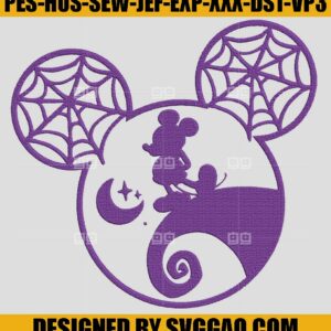 Halloween Disney Embroidery Design, Night Before Christmas Embroidery File