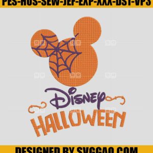 Disney Halloween Embroidery Machine, Mickey Mouse Ears Embroidery Design