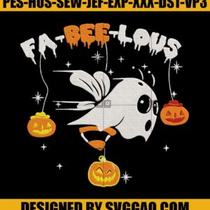 Fa Bee Lous Embroidery Design, Boo Bee Embroidery Machine File