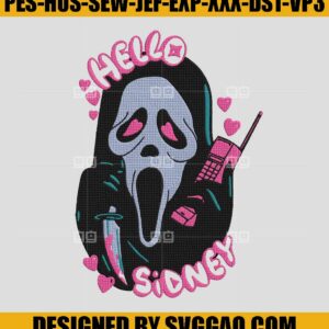 Hello Sydney Embroidery Design, Halloween Embroidery Machine File