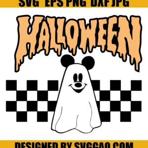 Mickey Ghost SVG, Halloween SVG, Boo Halloween SVG
