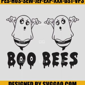 Boo Bees Embroidery Design, Halloween Embroidery Machine