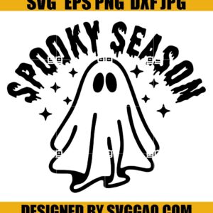 Spooky Season SVG, Boo Halloween SVG, Boo Cute SVG