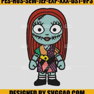 Sally Chibi Embroidery Design, The Night Before Christmas Embroidery Machine