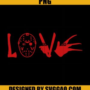 Love Jason Halloween PNG, Love Halloween PNG