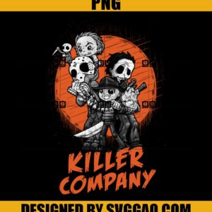 Killer Company PNG, Halloween Horror PNG
