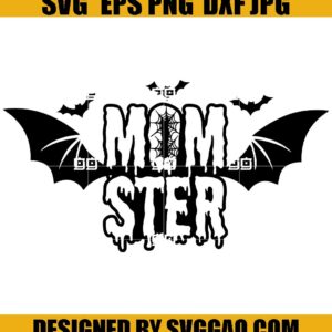 Momster SVG, Halloween SVG, Spooky SVG
