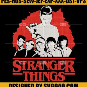 Stranger Things Embroidery Design, Stranger Things Friends Embroidery Machine File