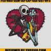 Jack and Sally Embroidery Machine File Nightmare Before Christmas Embroidery Design