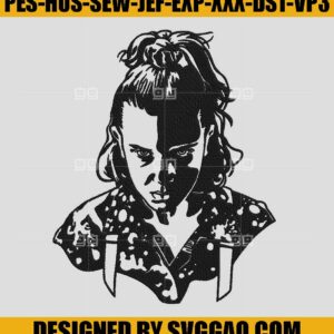 Eleven Embroidery Design, Stranger things Embroidery Design