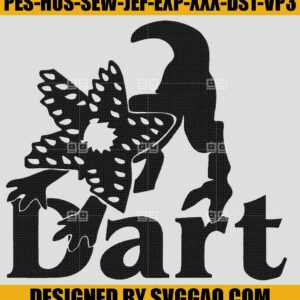 Dart Stranger Things Embroidery Design, Friends Dont Lie Embroidery File