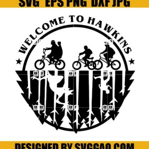 Welcome To Hawkins SVG Cutting File, Tranger Things 4 SVG