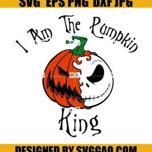 Pumpkin King Jack Skellington SVG, Halloween Pumpkin SVG