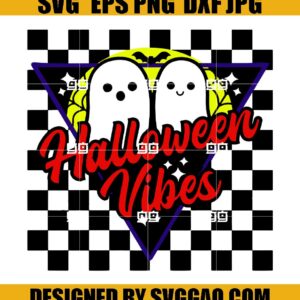 Halloween Vibes SVG, Boo Halloween SVG