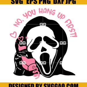 Funny Halloween Ghostface Calling SVG, Ghost SVG