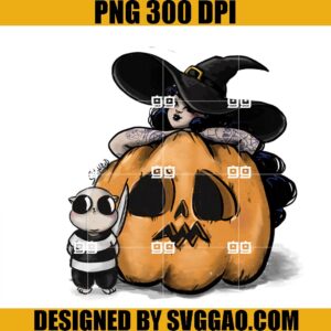 Pumpkin Carving PNG, Witch Pumpkin PNG