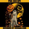 Halloween Pumpkin Ghost PNG, Autumn Leaves Cute PNG