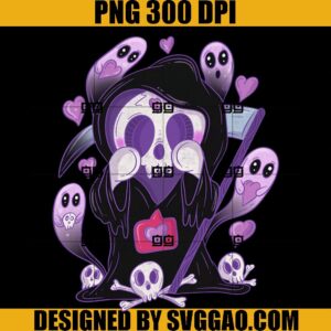 Grim Reaper Love PNG, Halloween PNG, Boo Halloween PNG