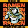 Astronaut Ramen Noodle Lover PNG, Halloween PNG