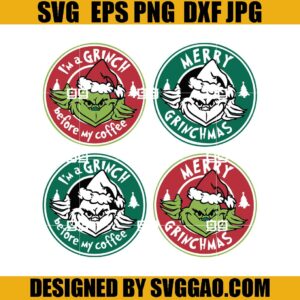 Merry Grinchmas Christmas SVG Bundle, The Grinch SVG, Starbuck Grinch SVG