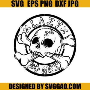 Lazy Bones Skeleton SVG, Skull SVG, Halloween SVG