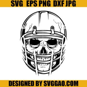 Football Helmet SVG, Football Skull SVG, Halloween Skull SVG