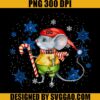 Vintage Mouse With Candy Cane Holiday And Christmas PNG, Santa Mouse PNG