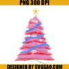 Pink Christmas Tree PNG, Merry Christmas PNG