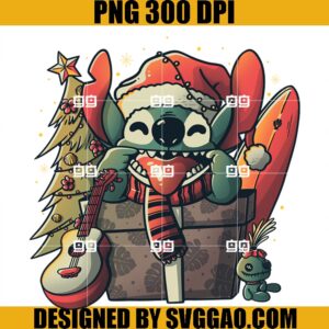 Ohana Gift Cute PNG, Christmas Experiment PNG, Stich Chrsitmas PNG