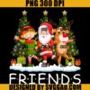 Friends Christmas PNG, Santa Christmas PNG, Deer Christmas PNG