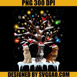 Dogs Wear Christmas Tree PNG, Santa Dog PNG, Noel Dog PNG