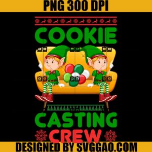 Cookie Casting Crew PNG, Ugly Xmas Ugly Christmas PNG