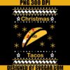 Christmas Tacos PNG, Merry Christmas PNG